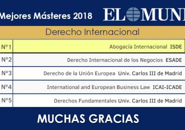 El Máster en Abogacía Internacional, líder en España